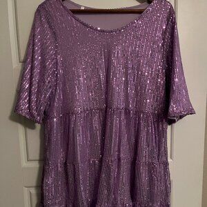 Daelia - Comft Sequin Baby Doll Dress